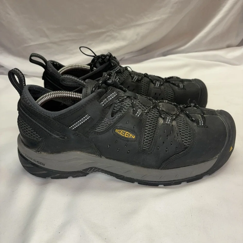 Keen Atlanta Cool II Steel Toe Men's US 10.5 D Black Gray Resistant Work Boots
